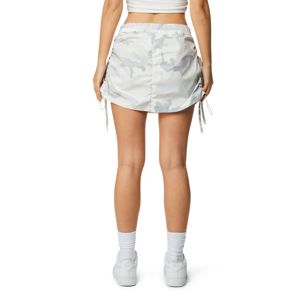 ミストレアスShirring Ribbon Hem Race MiniSkirt No Boundaries Bubble Mini Skirt with Bows, Women's - Walmart.com