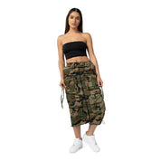 Smoke Rise RED Utility Straight Long Skirt - Wood Camo