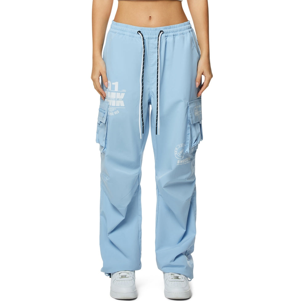 Smoke Rise RED Slouched Straight Pants - Collegiate Blue