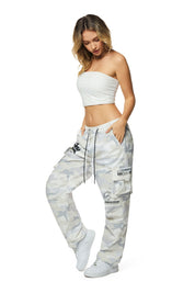 Smoke Rise RED Slouched Straight Pants - Oatmeal Camo