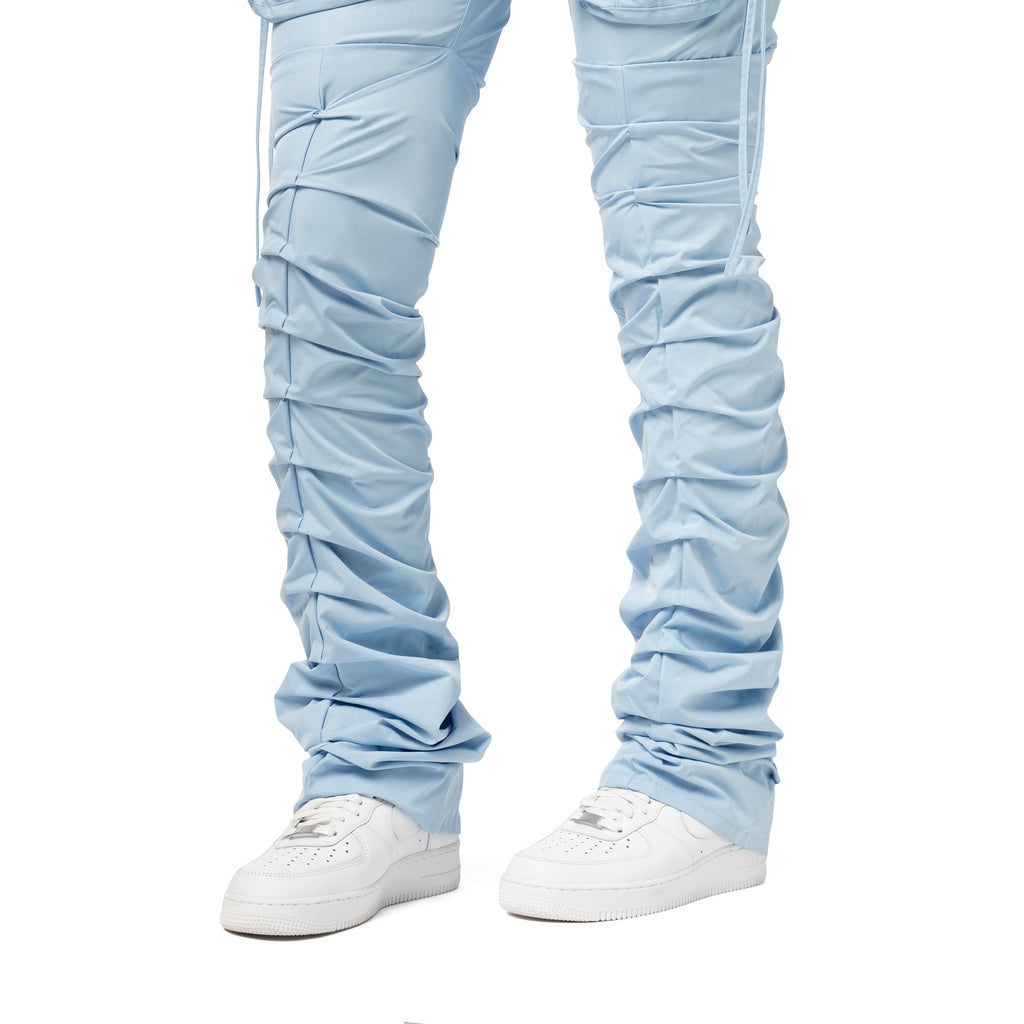 Smoke Rise RED High Rise Utility Stacked Pants - Collegiate Blue