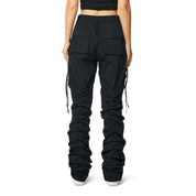 Smoke Rise RED High Rise Utility Stacked Pants - Black