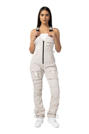 Utility Stacked Overalls - Silver Grey