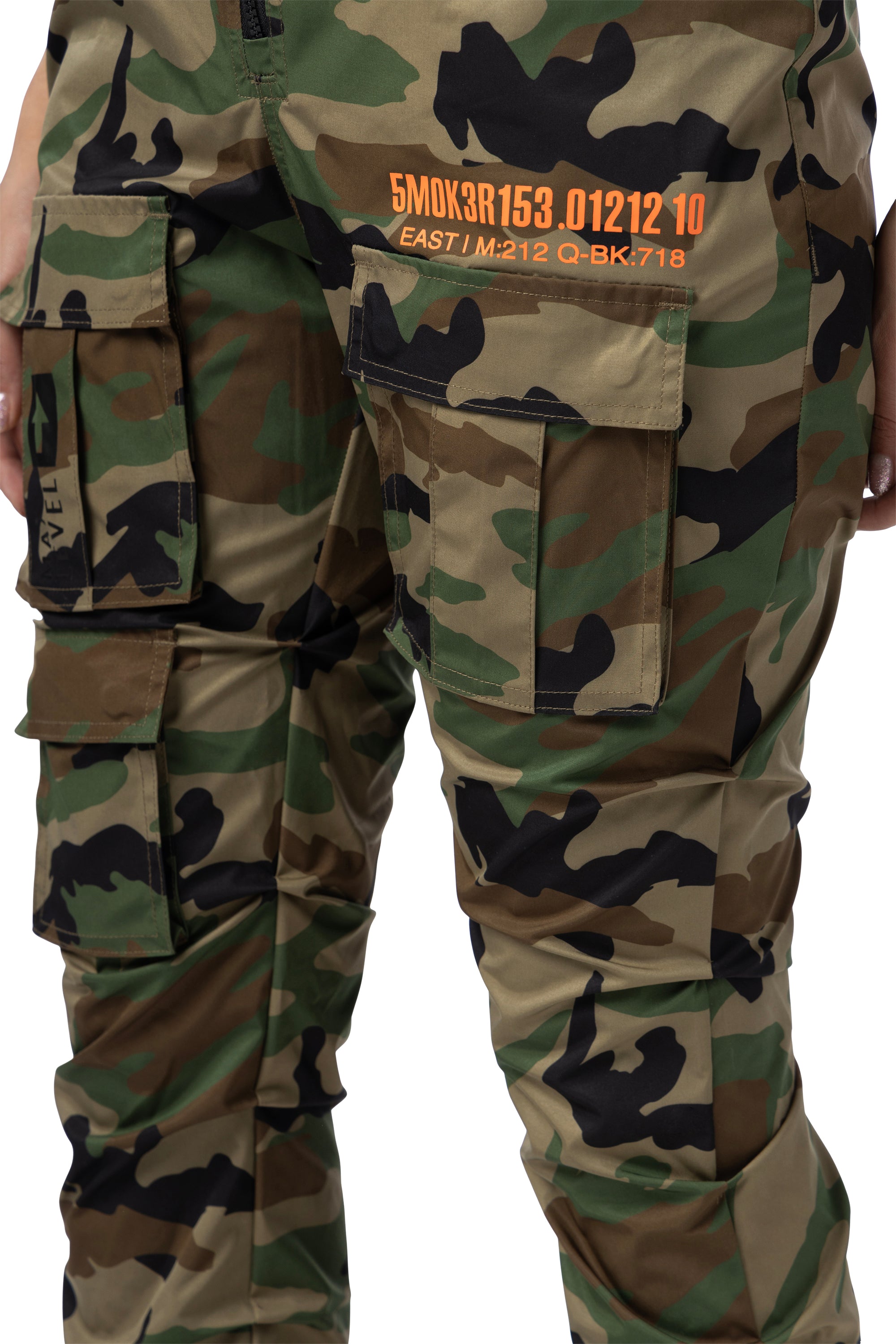 Utility Stacked Overalls - Wood Camo
