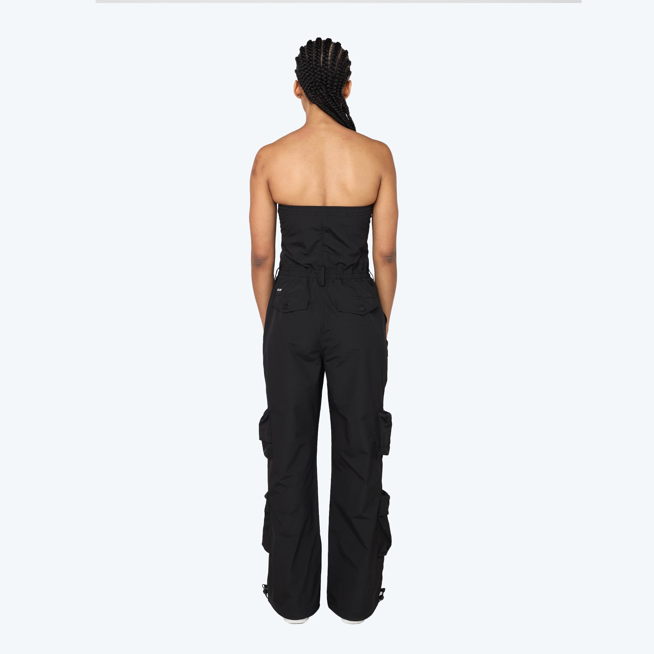 Tube Top Utility Windbreaker Jumpsuit
