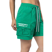 Smoke Rise RED Utility Slouched Shorts - Kelly Green