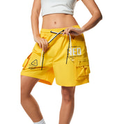 Smoke Rise RED Utility Slouched Shorts - Canary