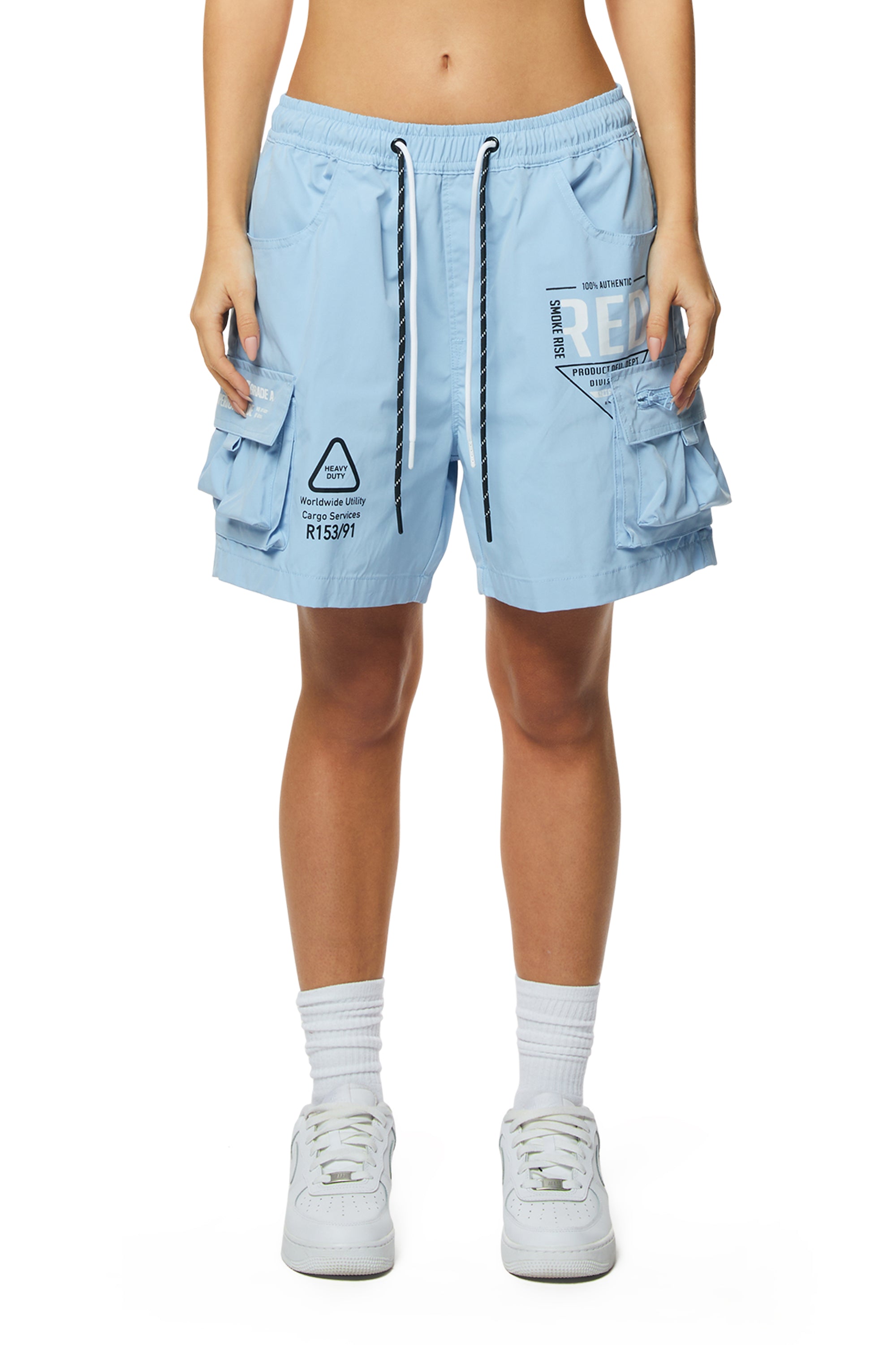 Utility Slouched Shorts - Collegiate Blue
