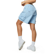 Smoke Rise RED Utility Slouched Shorts - Collegiate Blue