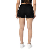 Smoke Rise RED Utility Shirring Shorts - Black