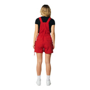 Smoke Rise RED Utility Overall Shorts - True Red