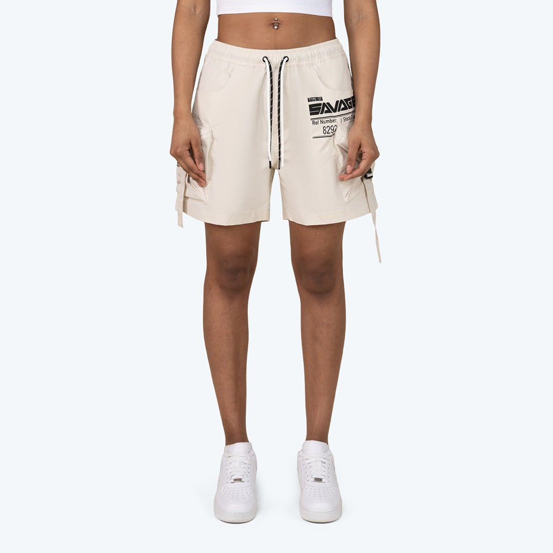 Slouched Utility Windbreaker Shorts