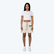 Slouched Utility Windbreaker Shorts