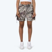 Slouched Utility Windbreaker Shorts