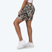 Slouched Utility Windbreaker Shorts