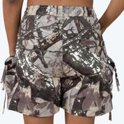 Slouched Utility Windbreaker Shorts