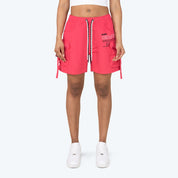 Slouched Utility Windbreaker Shorts