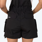 Utility Windbreaker Shortalls - Black