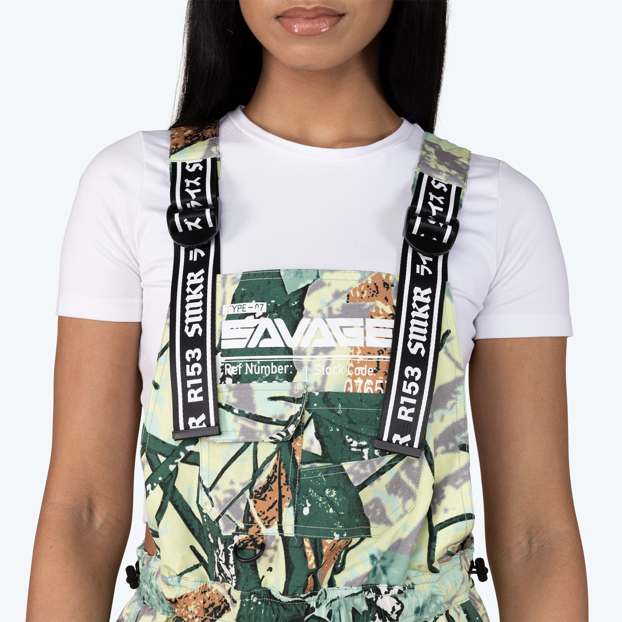 Utility Windbreaker Shortalls - Breezy Tree Camo