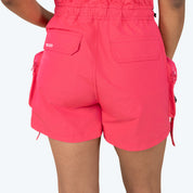Utility Windbreaker Shortalls - Raspberry