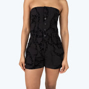 Tube Top Utility Windbreaker Shortalls