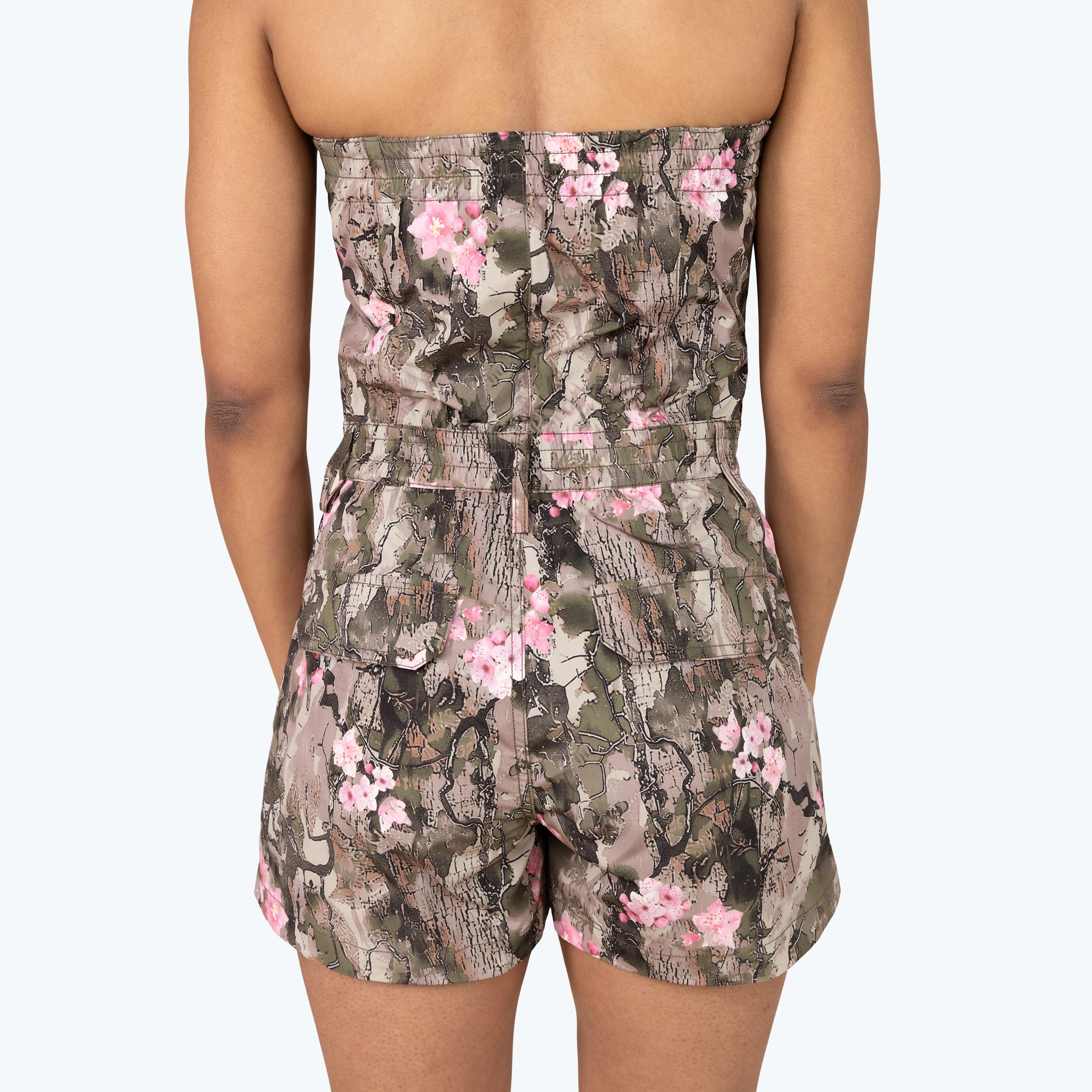 Tube Top Utility Windbreaker Shortalls