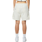 Smoke Rise RED Utility Slouched Shorts - Oatmeal