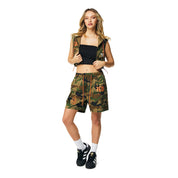 Smoke Rise RED Utility Slouched Shorts - Wood Camo