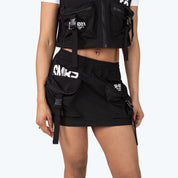 Utility Windbreaker Mini Skirt