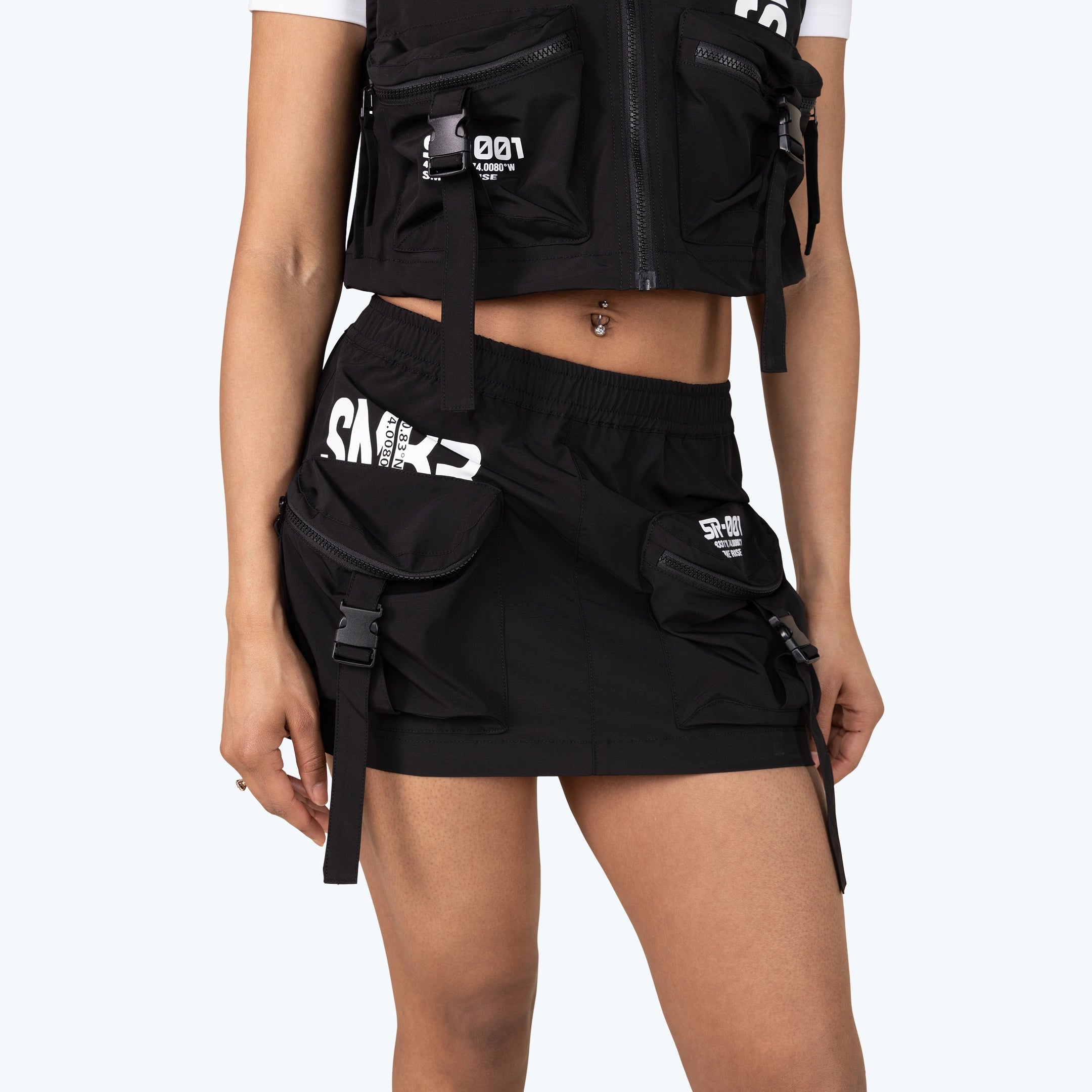 Utility Windbreaker Mini Skirt