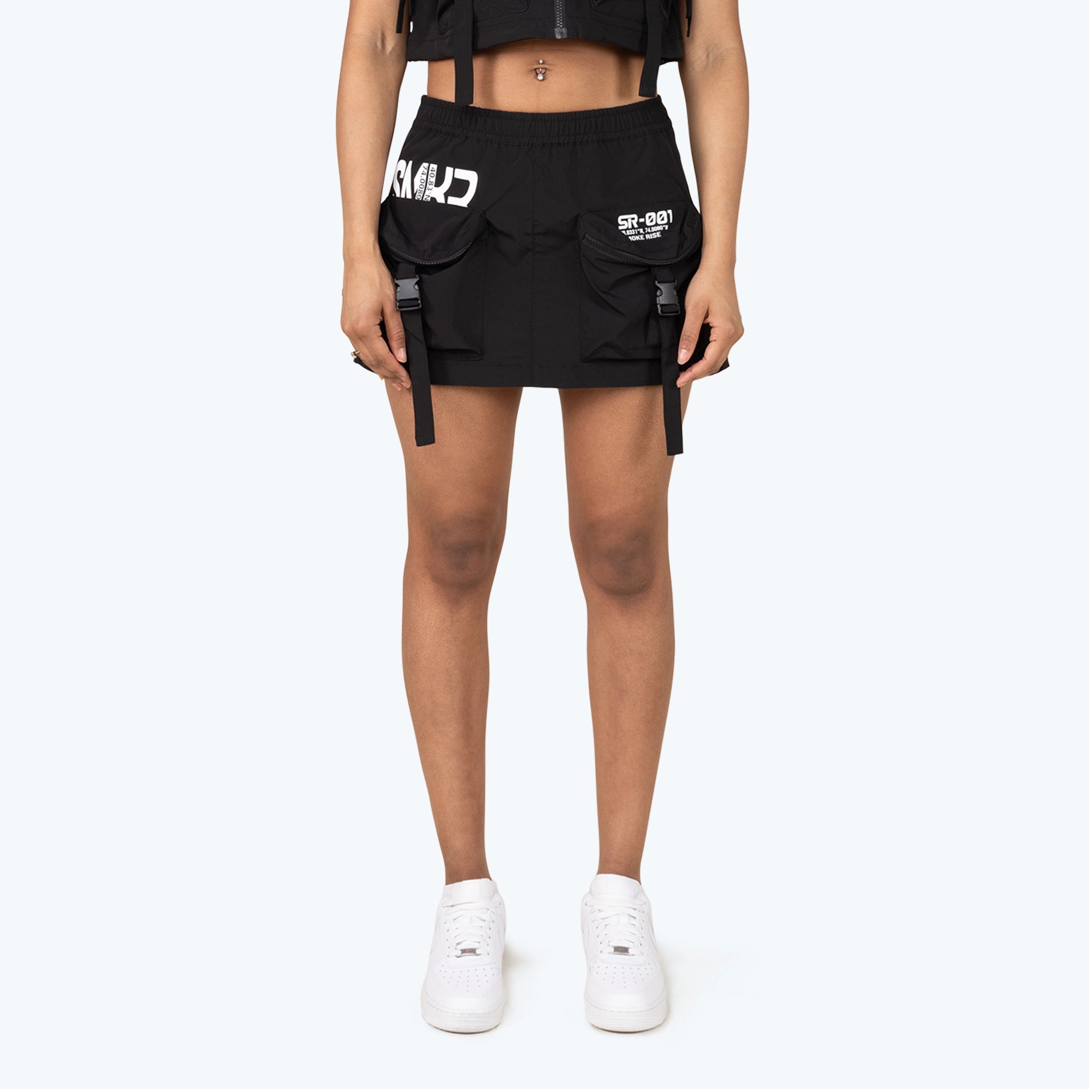Utility Windbreaker Mini Skirt