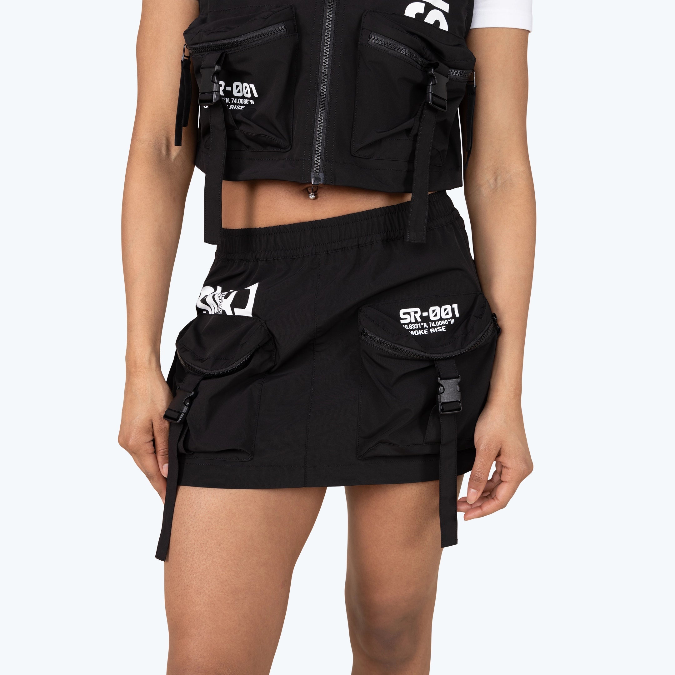 Utility Windbreaker Mini Skirt