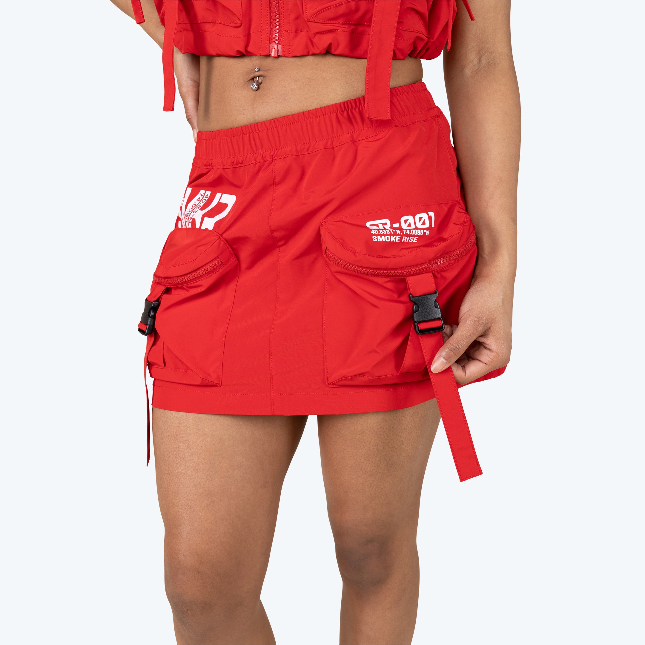 Utility Windbreaker Mini Skirt