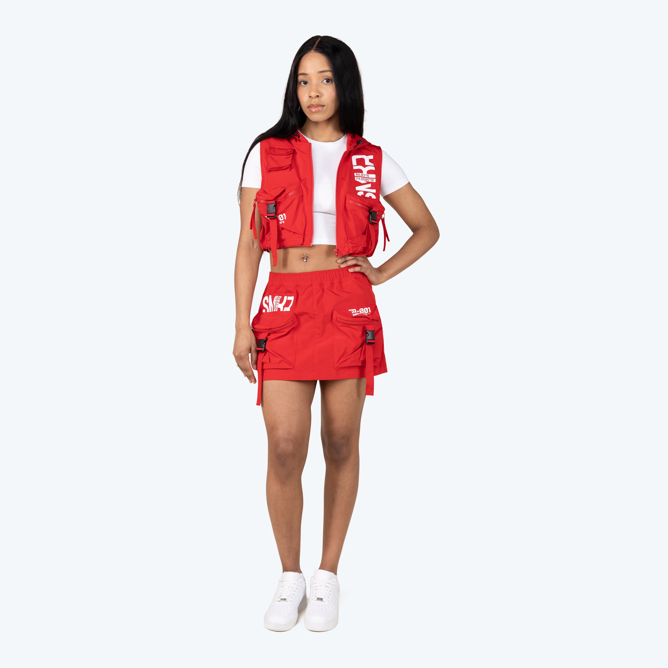 Utility Windbreaker Mini Skirt