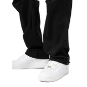 Smoke Rise RED Slouched Straight Pants - Black