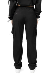 Smoke Rise RED Slouched Straight Pants - Black