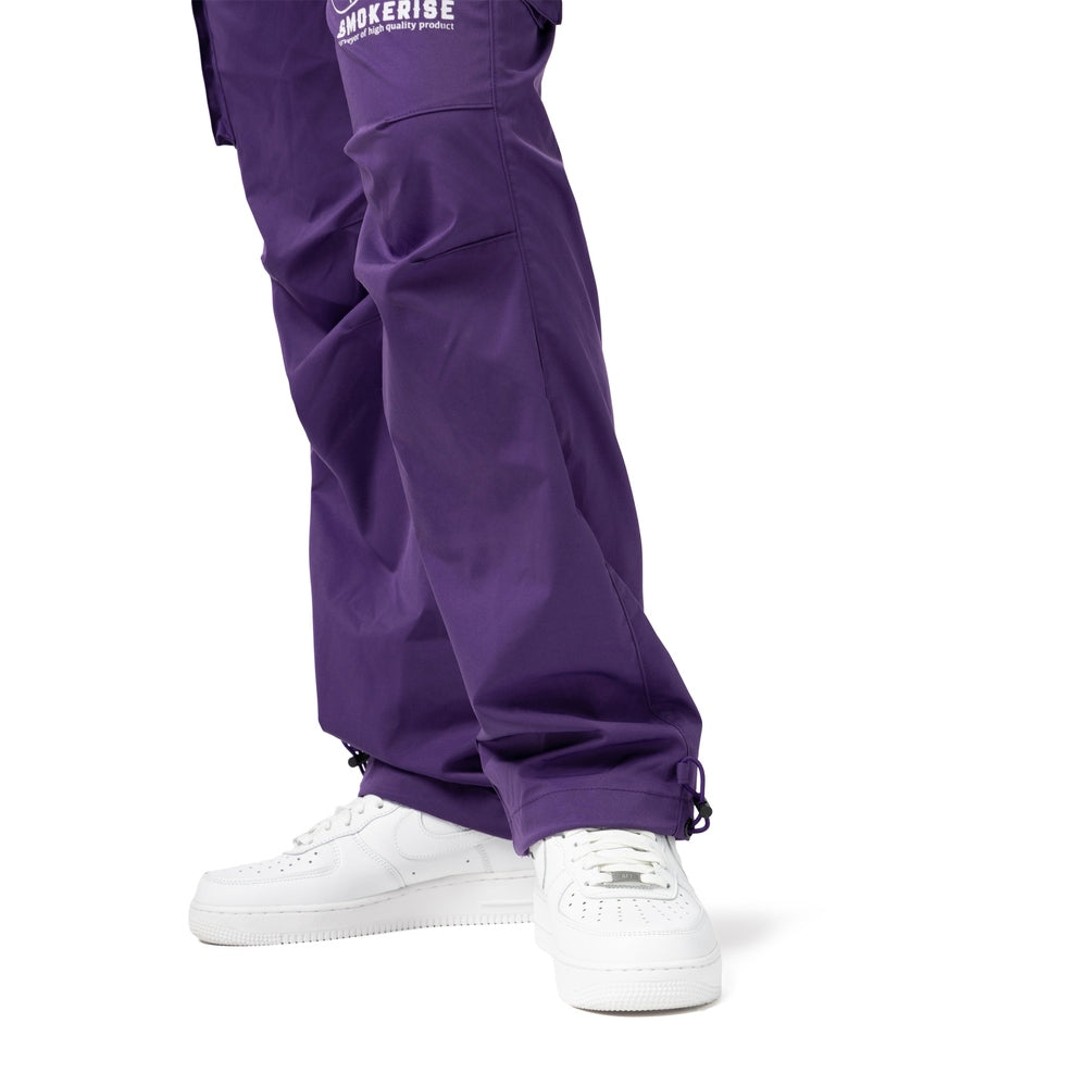 Smoke Rise RED Slouched Straight Pants - Muted Purple