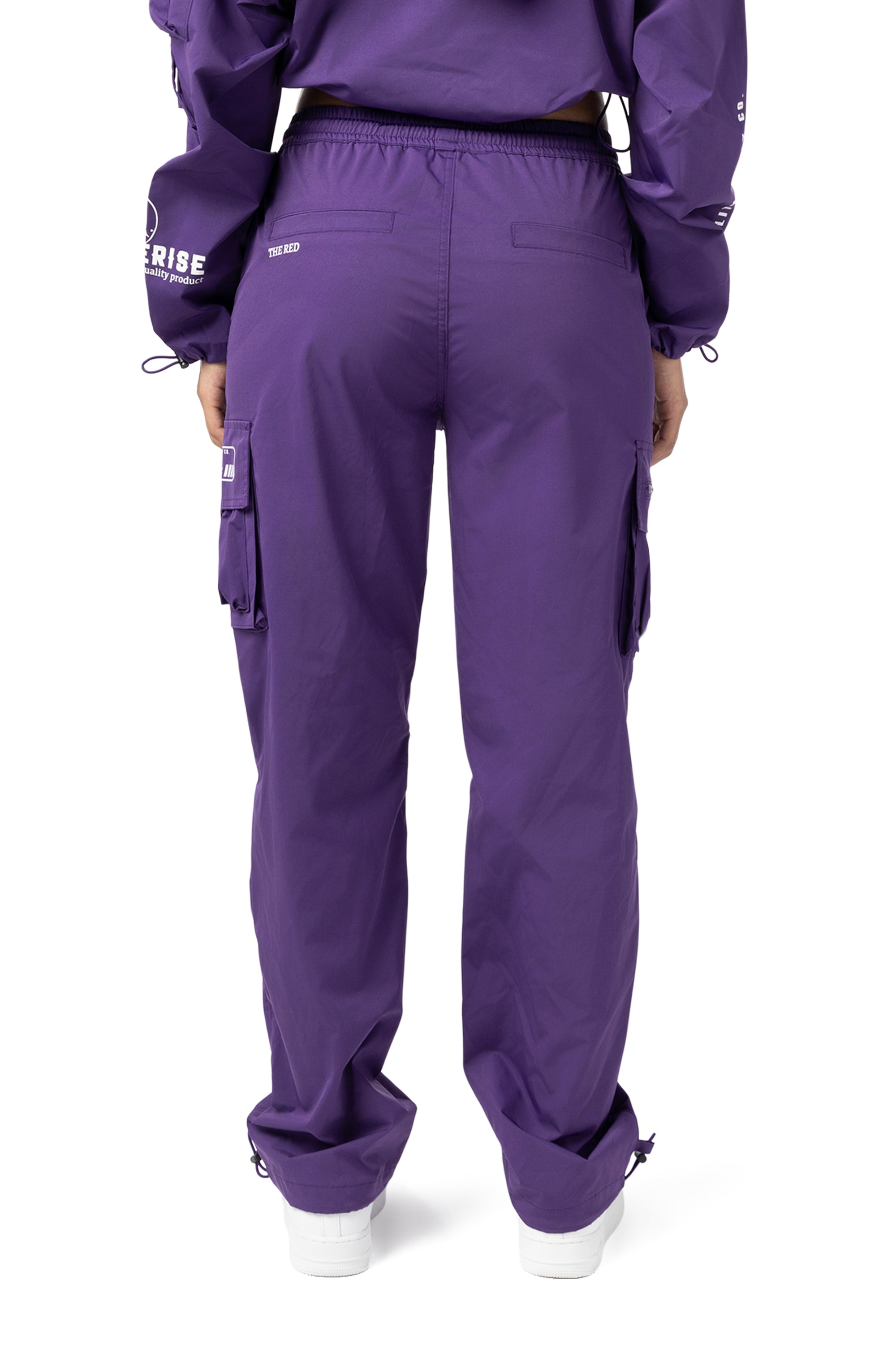 Slouched Straight Pants - Muted Purple