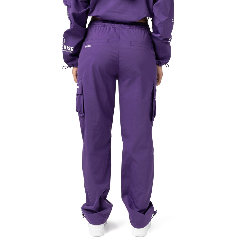 Smoke Rise RED Slouched Straight Pants - Muted Purple