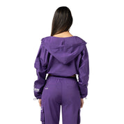 Smoke Rise RED Dropped Shoulder Utility Jacket - Muted Purple