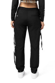 Relaxed Slouch Utility Cargo Pants - Black