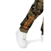 Smoke Rise RED Relaxed Slouch Utility Cargo Pants - Wood Camo