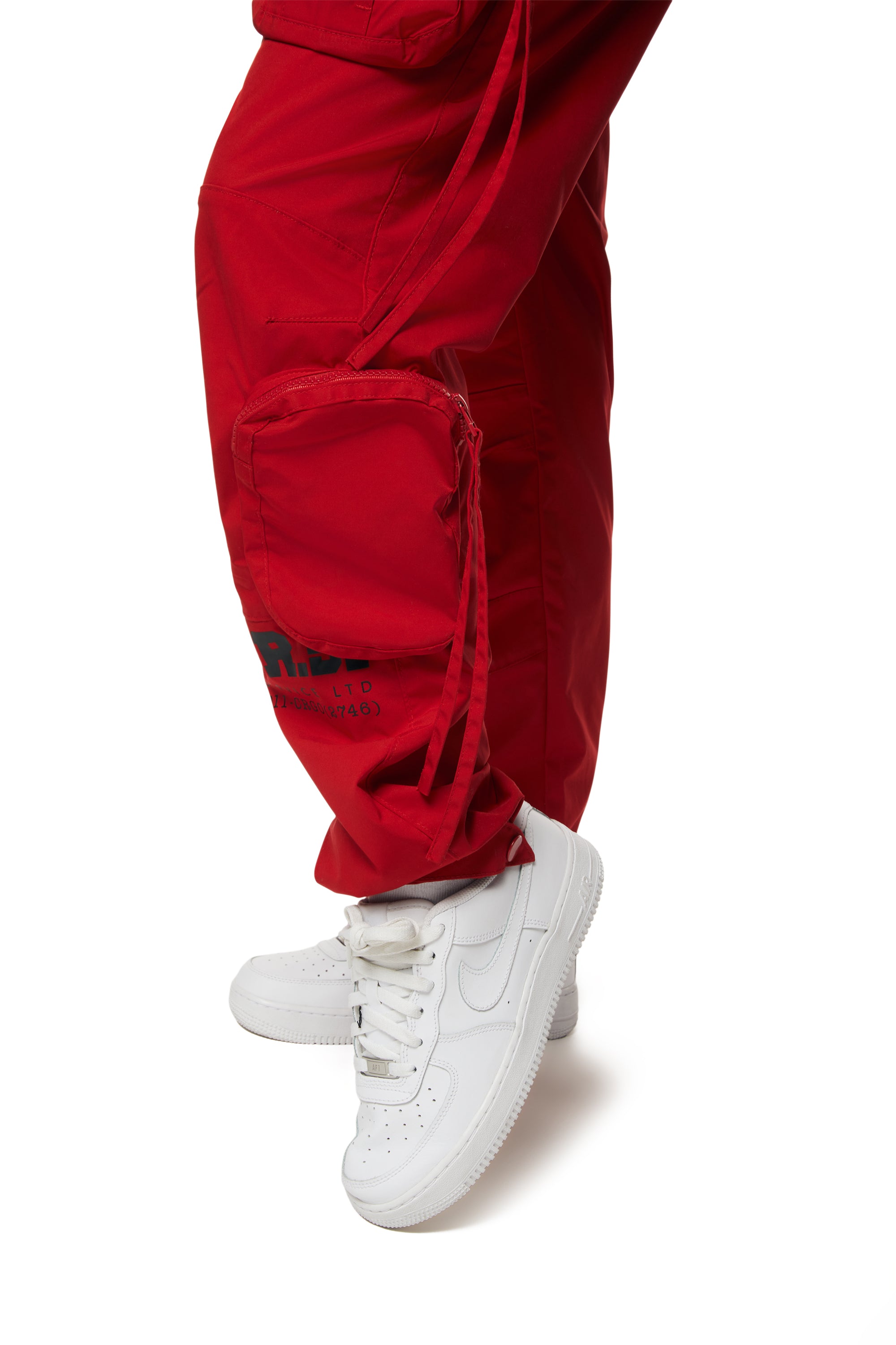 Relaxed Slouched Utility Cargo - True Red