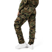 Smoke Rise RED High Rise Multi Bungee Joggers - Wood Camo