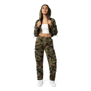 Smoke Rise RED High Rise Multi Bungee Joggers - Wood Camo