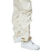 Smoke Rise RED High Rise Multi Bungee Joggers - Oatmeal