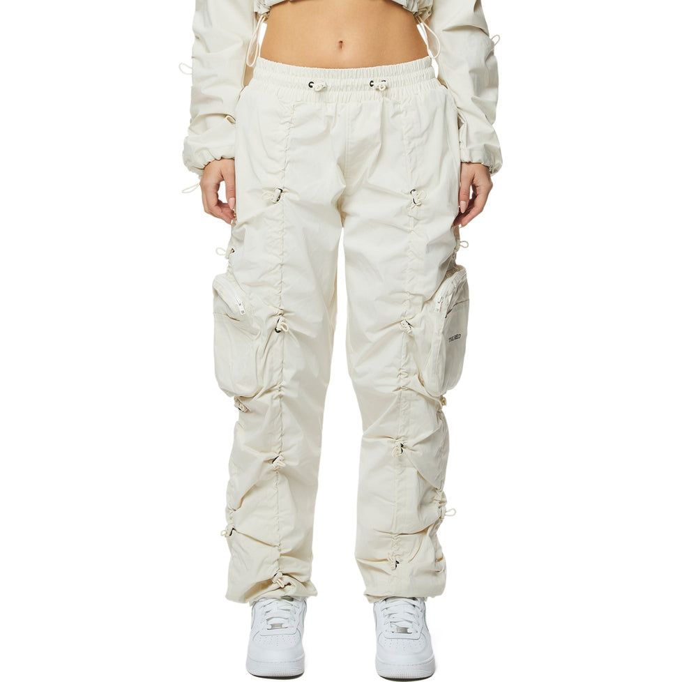 Smoke Rise RED High Rise Multi Bungee Joggers - Oatmeal