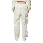 Smoke Rise RED High Rise Multi Bungee Joggers - Oatmeal