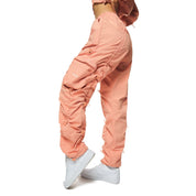 Smoke Rise RED High Rise Multi Bungee Joggers - Sand Coral