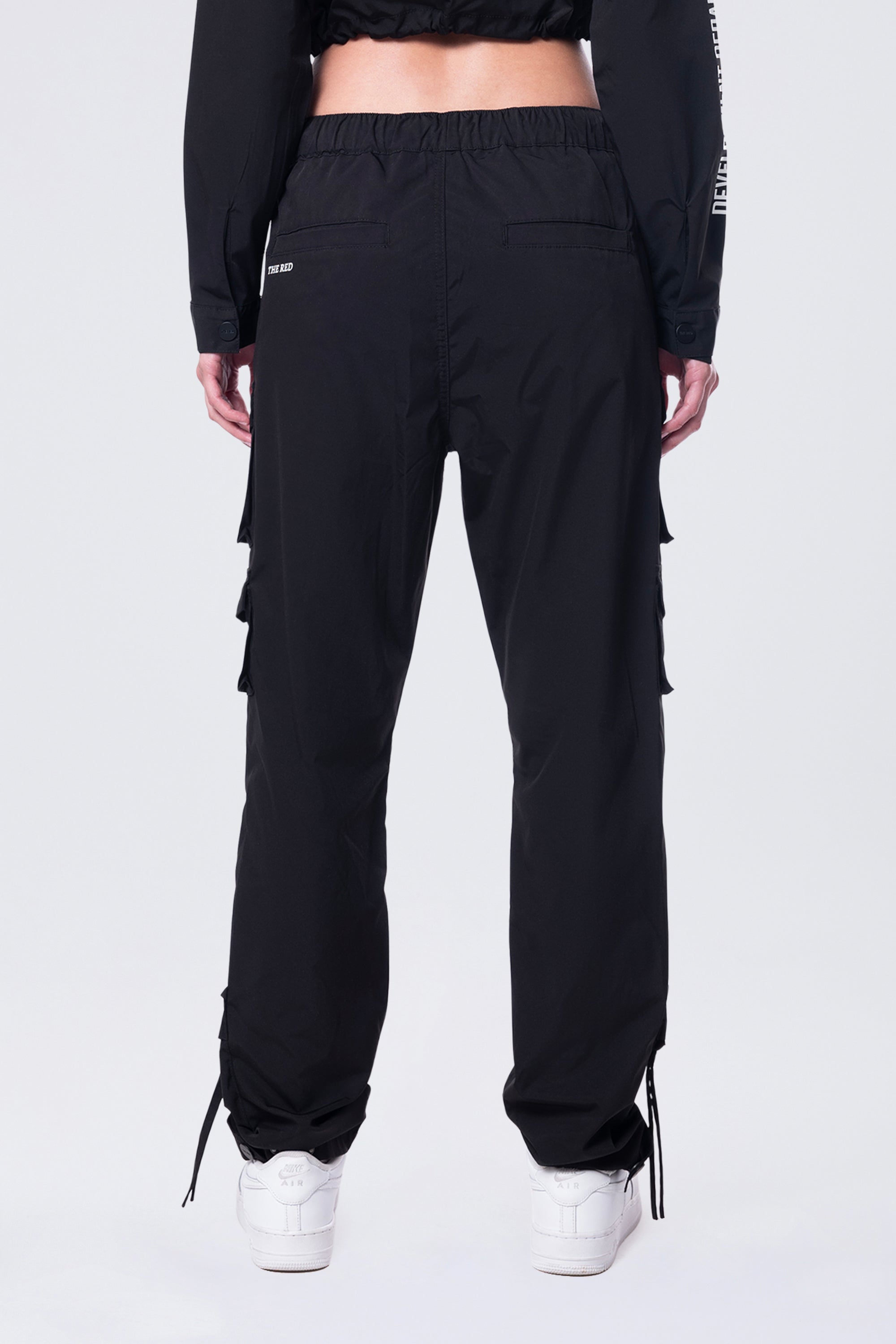 Relaxed Utility Slouched Pants - Black